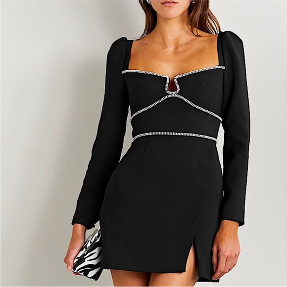 white formal mini dresses Island White Mini Dress - US 6